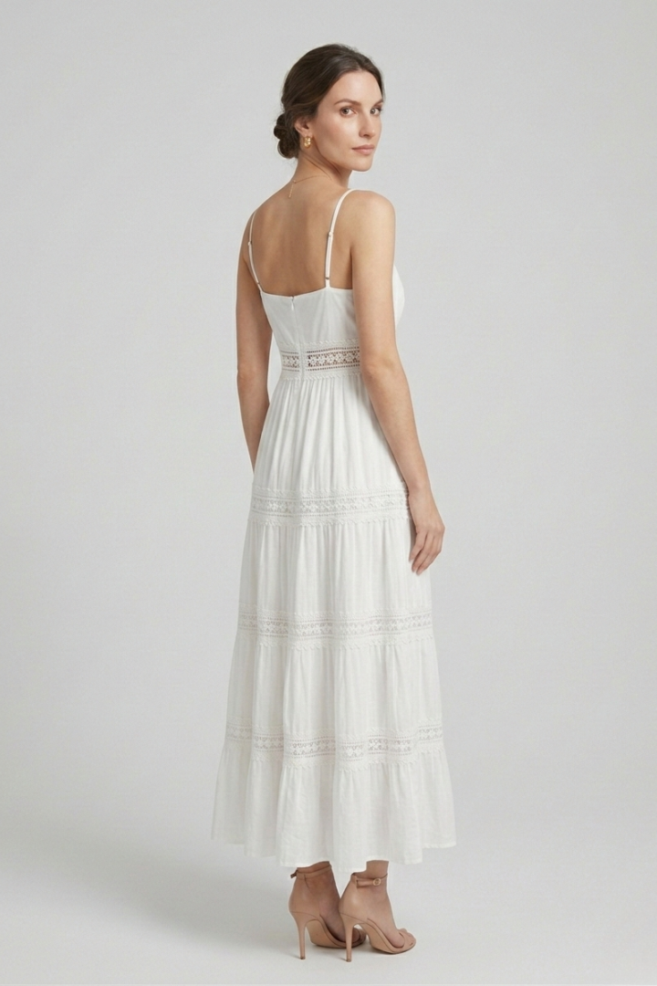 Lila | Spaghetti Strap Tiered Dress