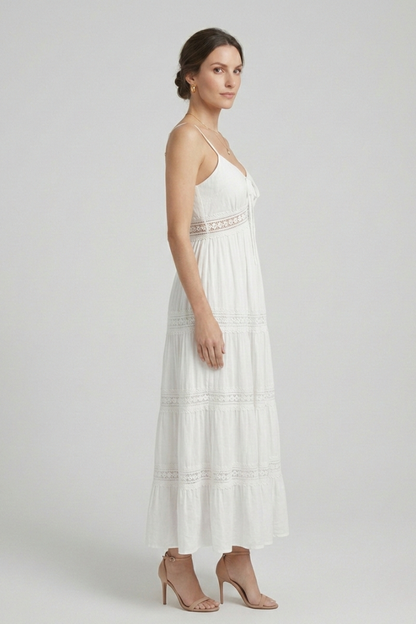 Lila | Spaghetti Strap Tiered Dress
