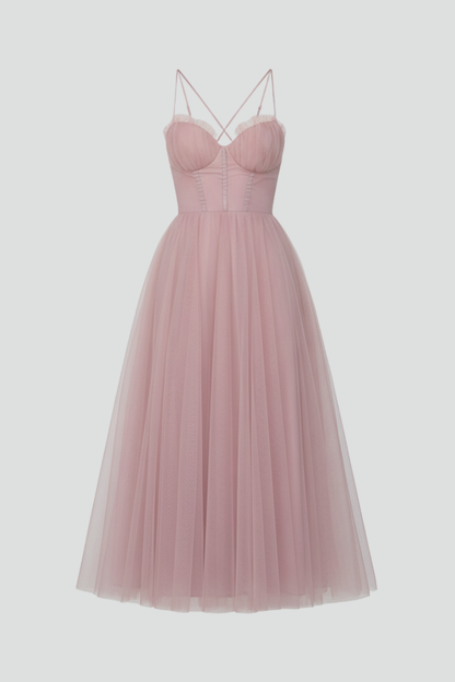 Lila | Strapless Bodice Tulle Dress