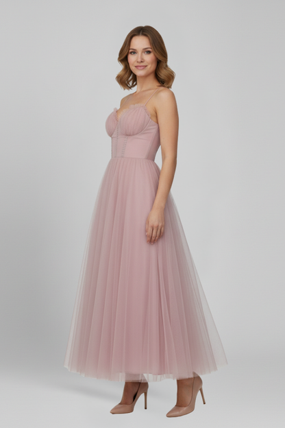 Lila | Strapless Bodice Tulle Dress