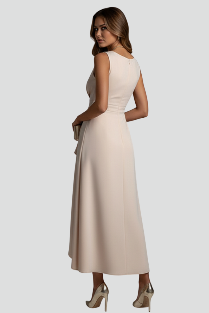 Lila | V-Neck Asymmetrical Hem Dress