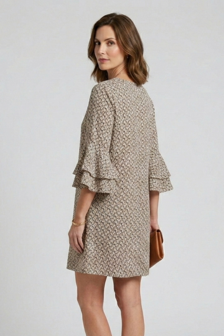 Lila | V-Neck Dress with Flared Sleeves
