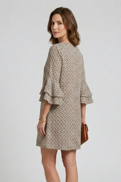 Lila | V-Neck Dress with Flared Sleeves