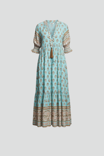 Lila | V-Neck Patterned Dress