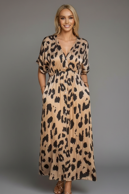 Lila | V-Neck Printed Dress