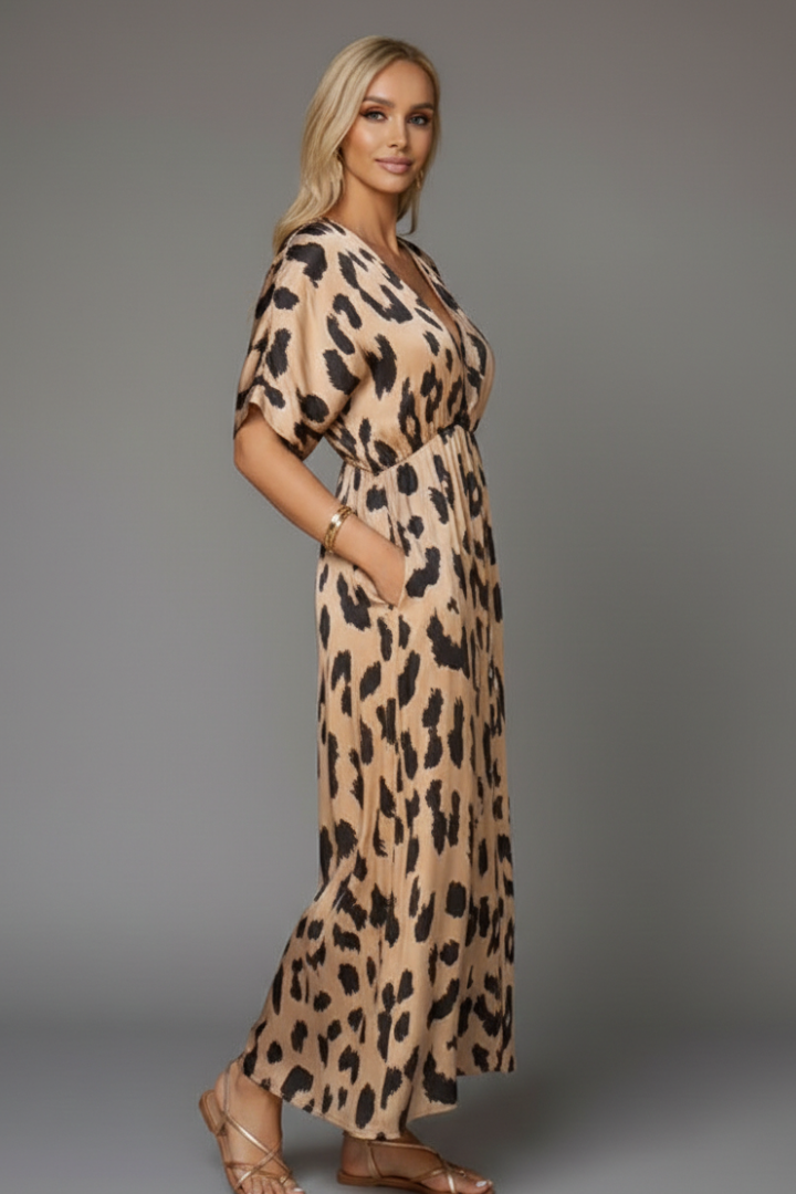 Lila | V-Neck Printed Dress