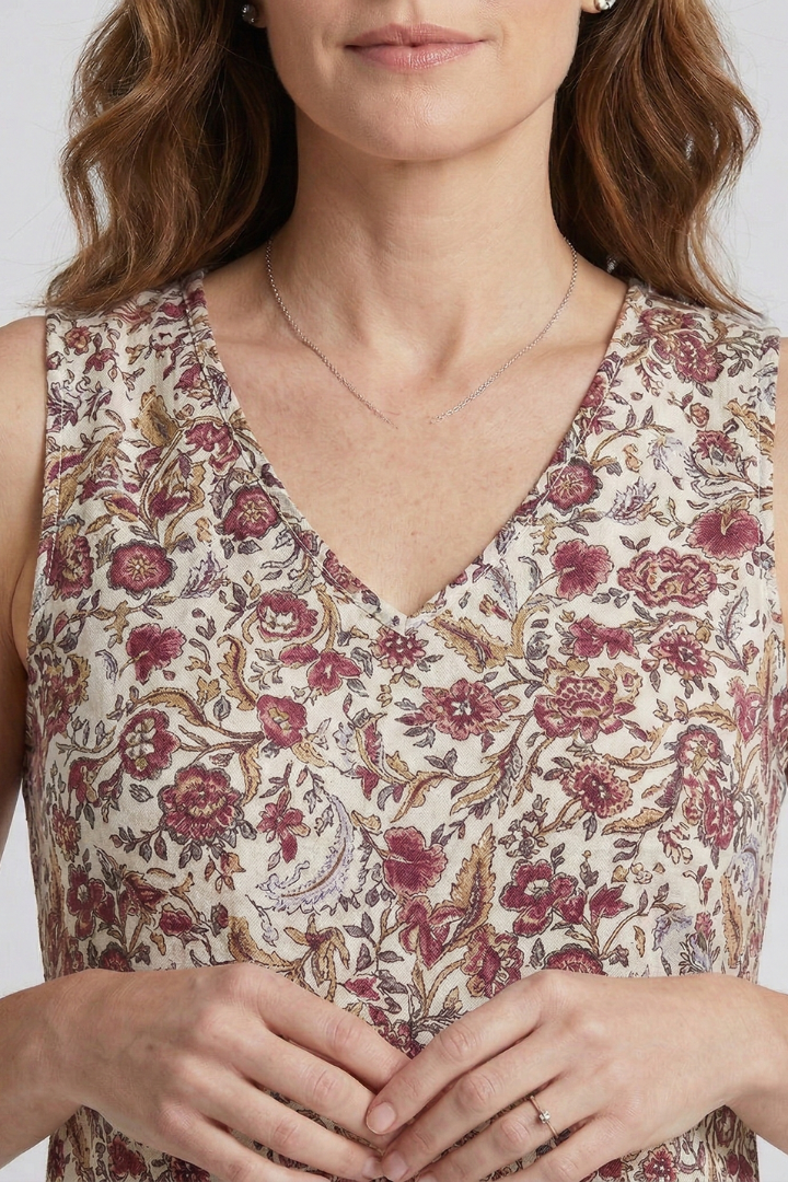Elena | V-Neck Sleeveless Dress