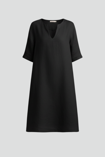 Lila | V-Neck Three-Quarter Sleeve Dress