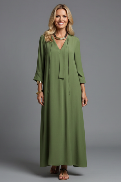 Lena | V-Neck Long Sleeve Dress