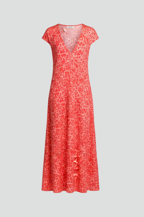 Luna | V Neck Printed Dress
