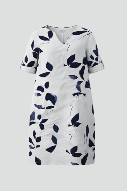 Elena | V Neck Short Sleeve Dress