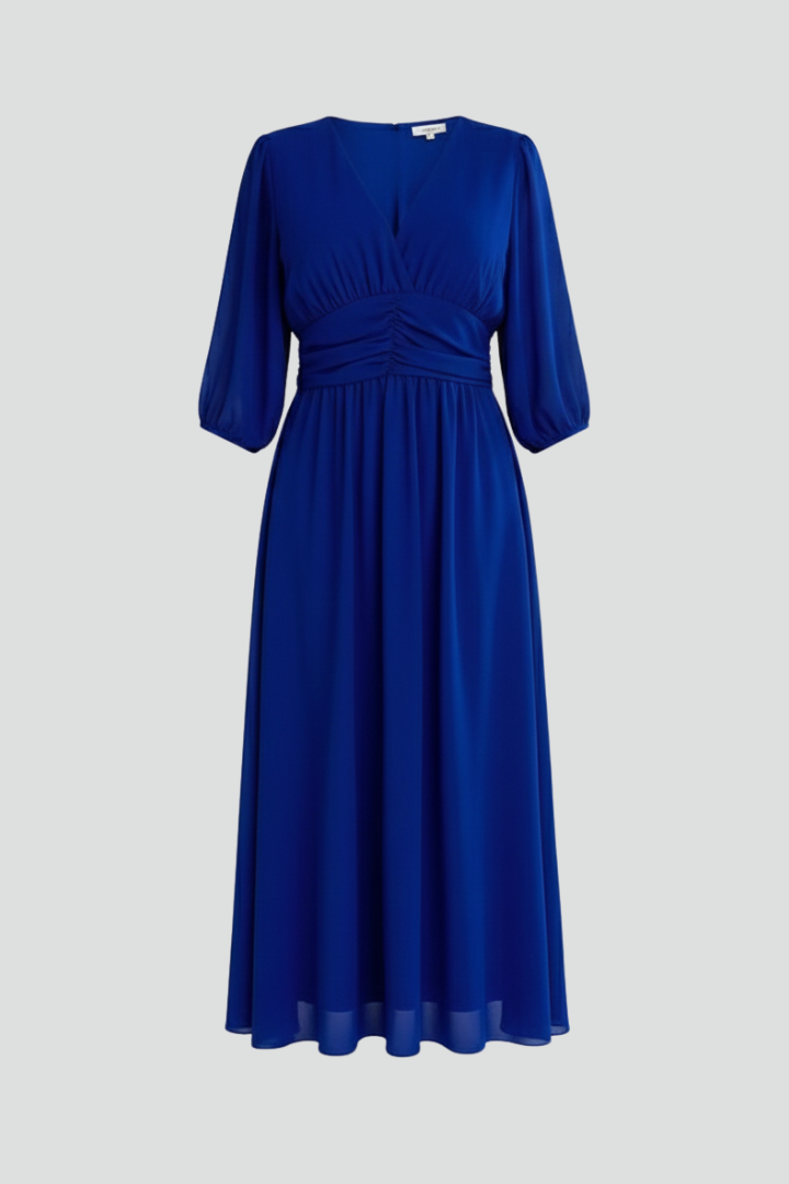 Lila | V Neck Wrap Waist Dress