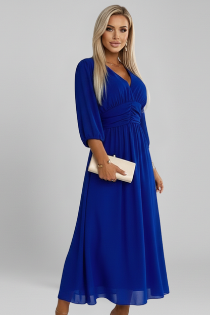 Lila | V Neck Wrap Waist Dress