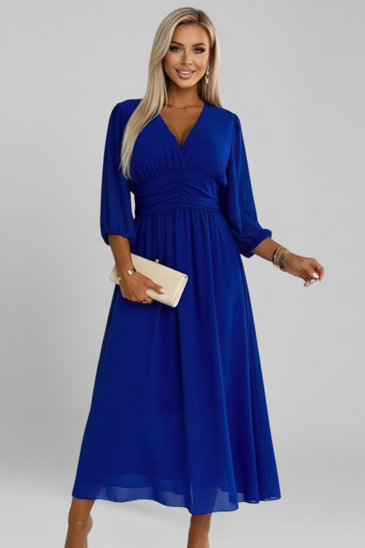Lila | V Neck Wrap Waist Dress