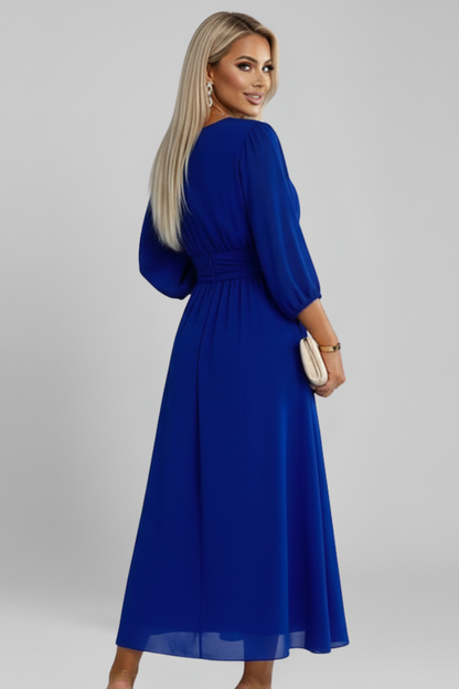 Lila | V Neck Wrap Waist Dress