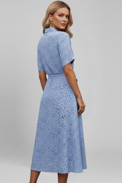 Lila | V Neckline Button-Down Dress