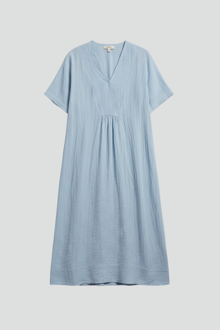Isla | V Neckline Short Sleeve Dress