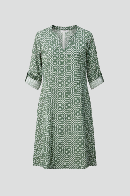 Lila | V Neckline Short Sleeve Dress