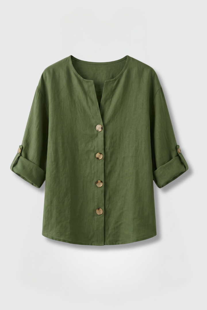 Elena | Elegant Button-Front Blouse