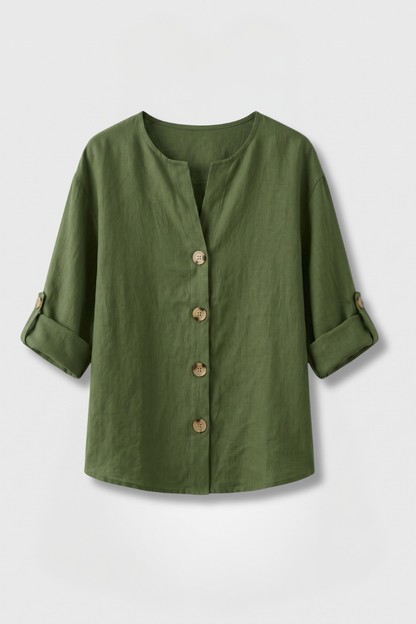 Elena | Elegant Button-Front Blouse