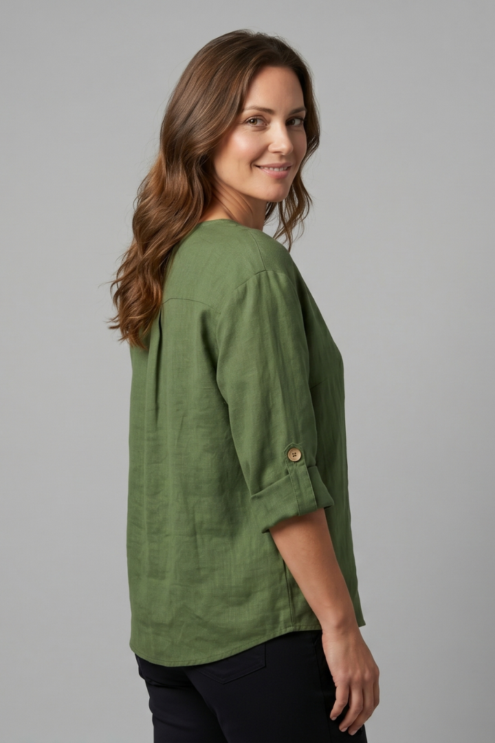 Elena | Elegant Button-Front Blouse