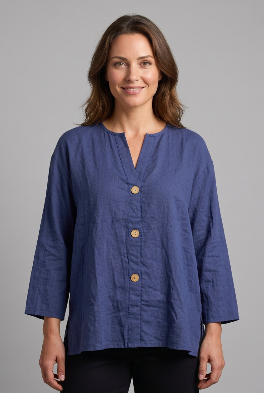 Elena | Elegant Button-Front Blouse