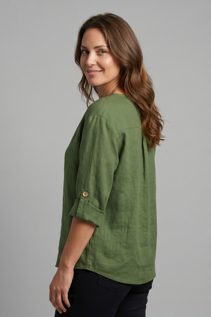 Elena | Elegant Button-Front Blouse