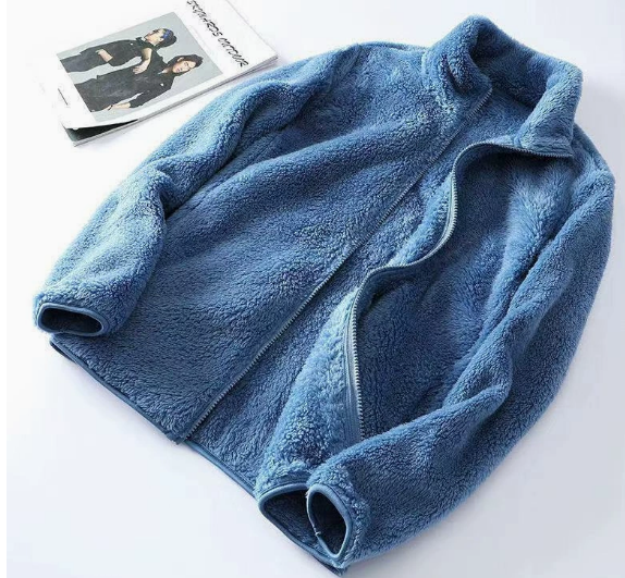 Lila | Luxe Fleece Jacket with Stand-Up Collar