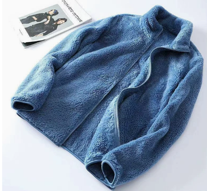Lila | Luxe Fleece Jacket with Stand-Up Collar
