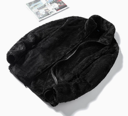 Lila | Luxe Fleece Jacket with Stand-Up Collar