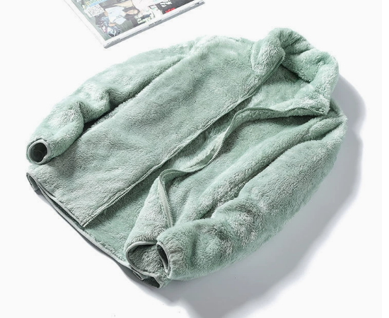 Lila | Luxe Fleece Jacket with Stand-Up Collar