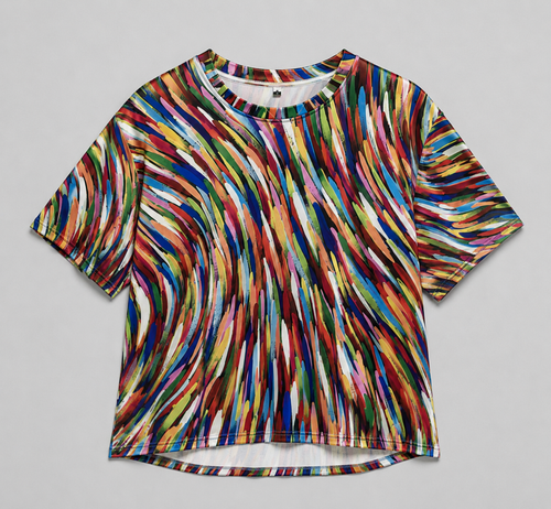 Lena | Printed Short Sleeve Blouse