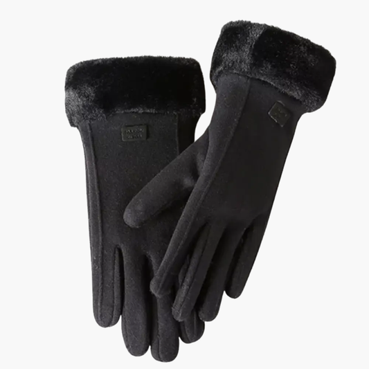 Lena | Lined Interior Gloves with Folded Cuffs