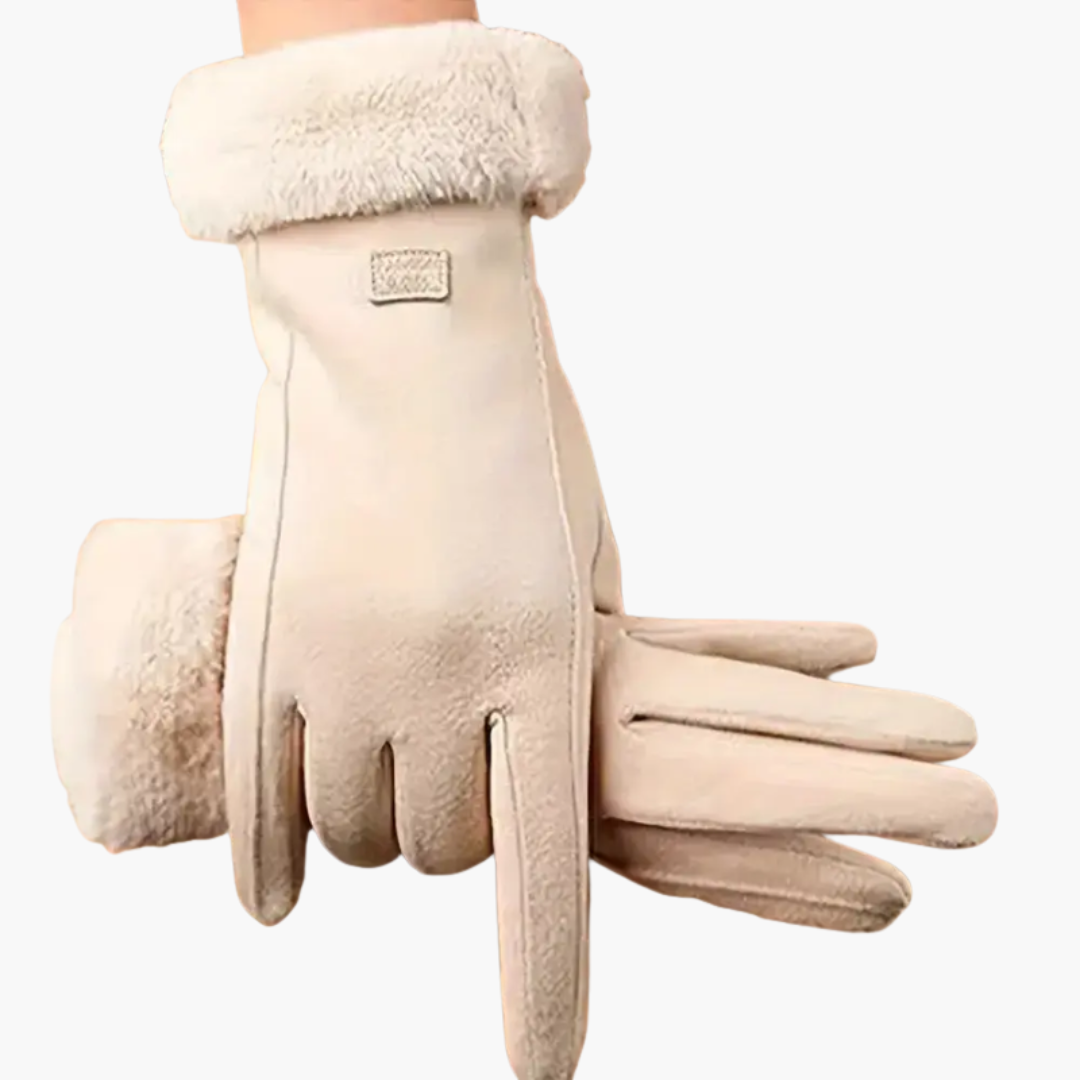 Lena | Lined Interior Gloves with Folded Cuffs