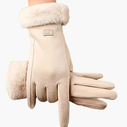 Lena | Lined Interior Gloves with Folded Cuffs
