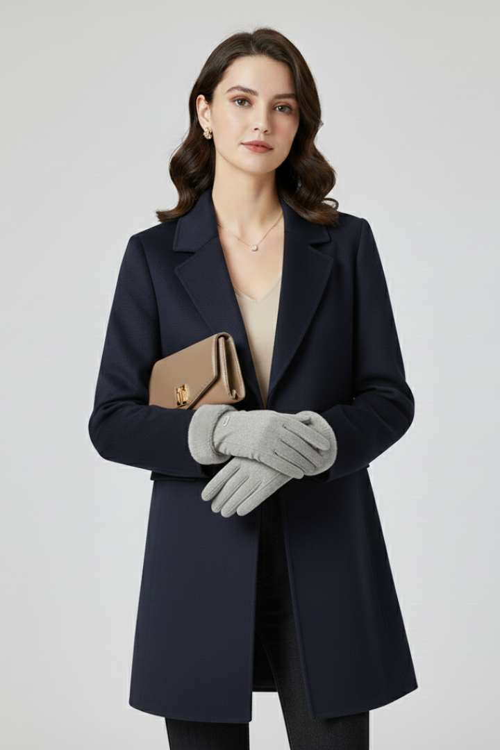 Lena | Lined Interior Gloves with Folded Cuffs