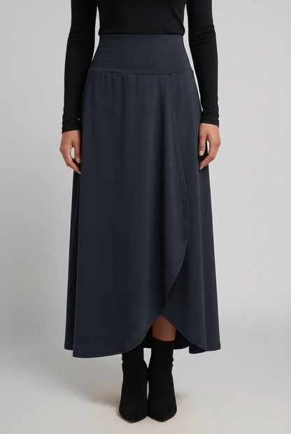 Lila | High-Waist Wrap Maxi Skirt