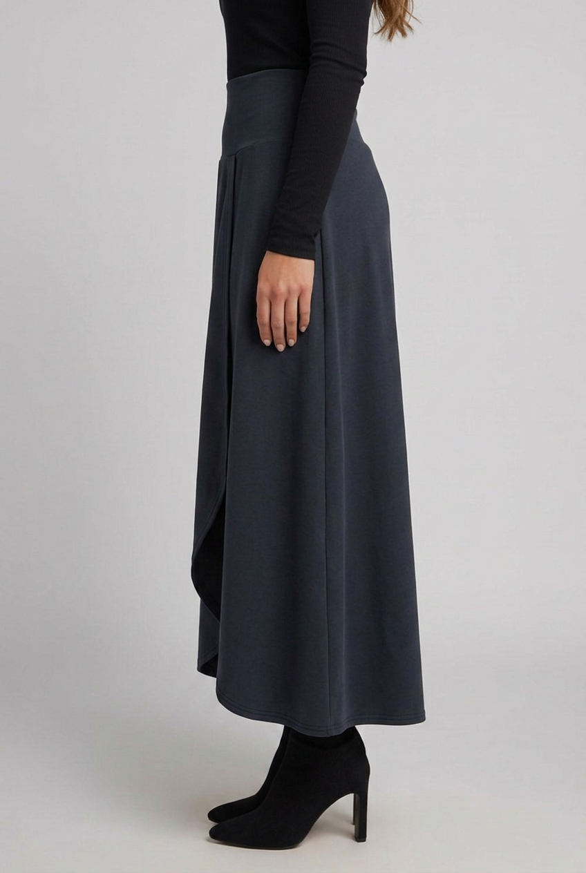 Lila | High-Waist Wrap Maxi Skirt