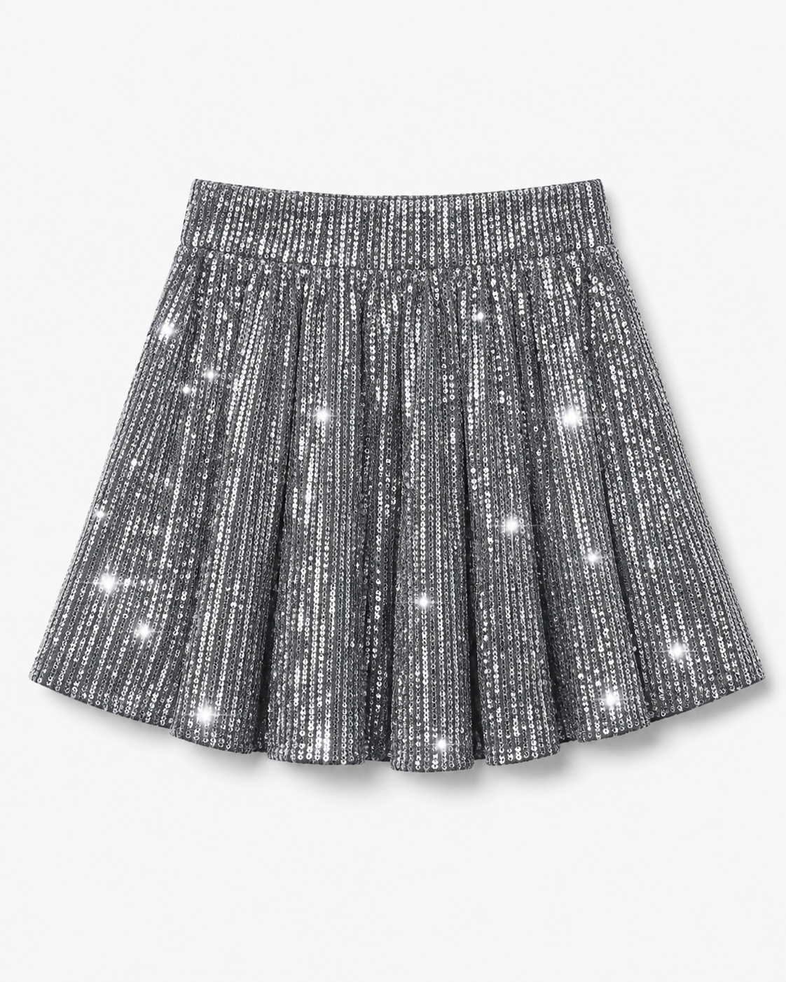 Lila | High-Waisted Sequin Flared Shorts