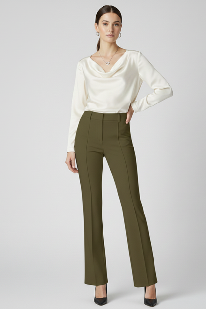 Lena | High-Waisted Structured Trousers