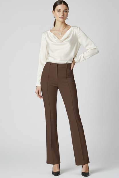 Lena | High-Waisted Structured Trousers
