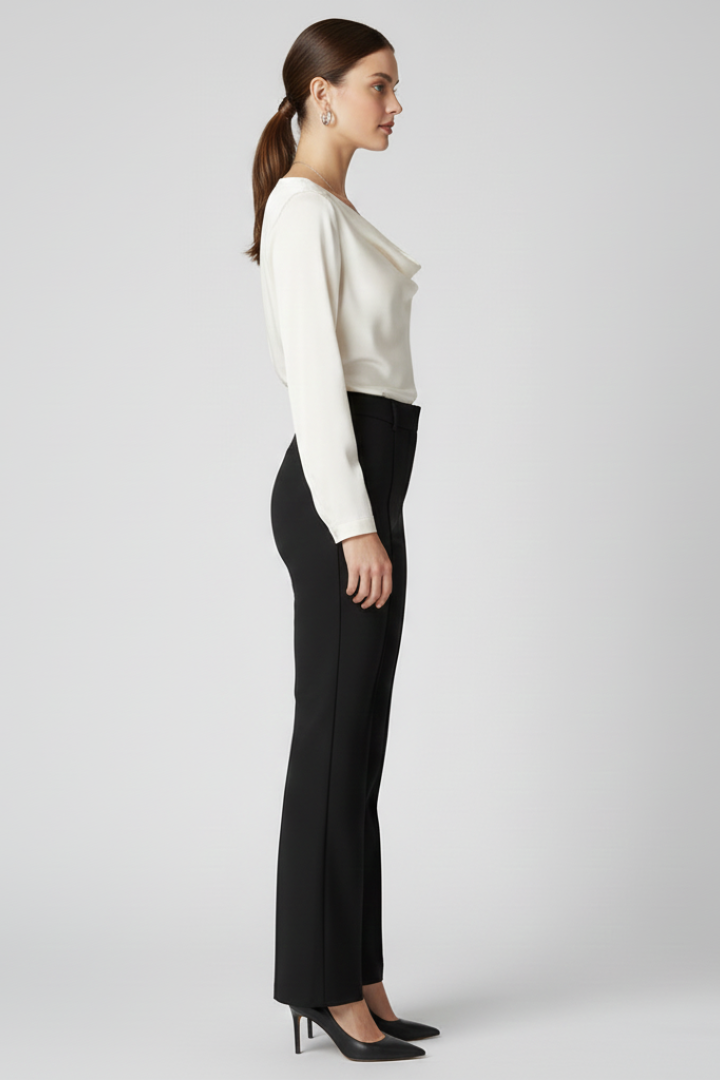 Lena | High-Waisted Structured Trousers