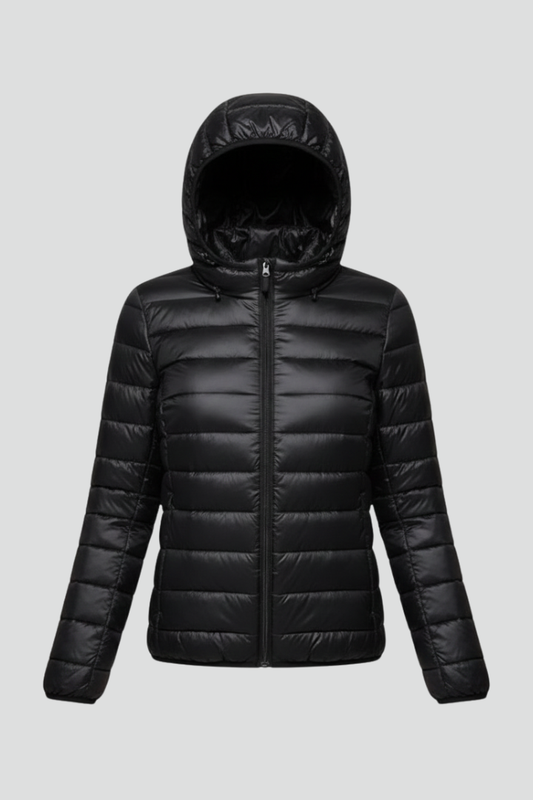 Lena | Quilted Hooded Jacket with Zip Fastening
