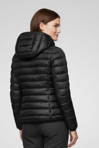 Lena | Quilted Hooded Jacket with Zip Fastening