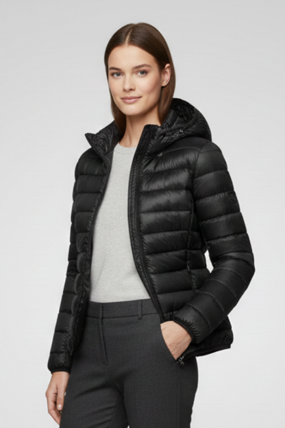 Lena | Quilted Hooded Jacket with Zip Fastening