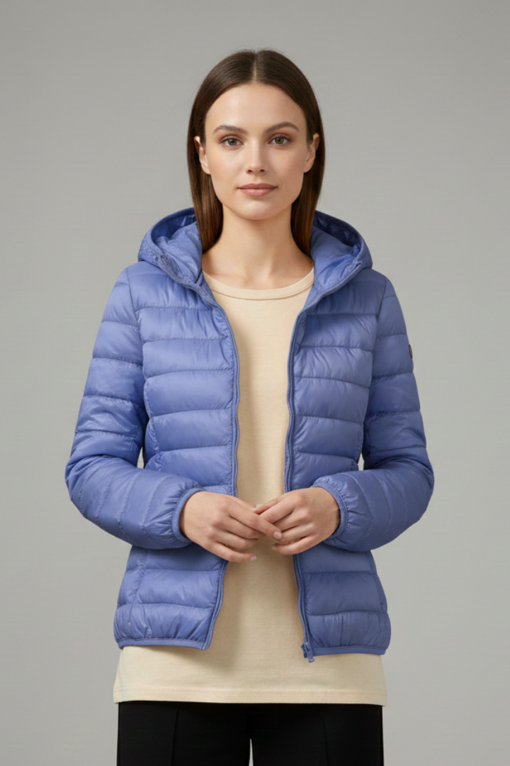 Lena | Quilted Hooded Jacket with Zip Fastening