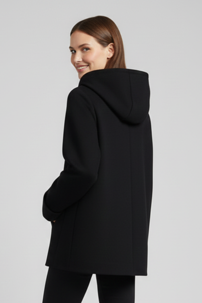 Lena | Chic Hooded Jacket with Zip and Pockets