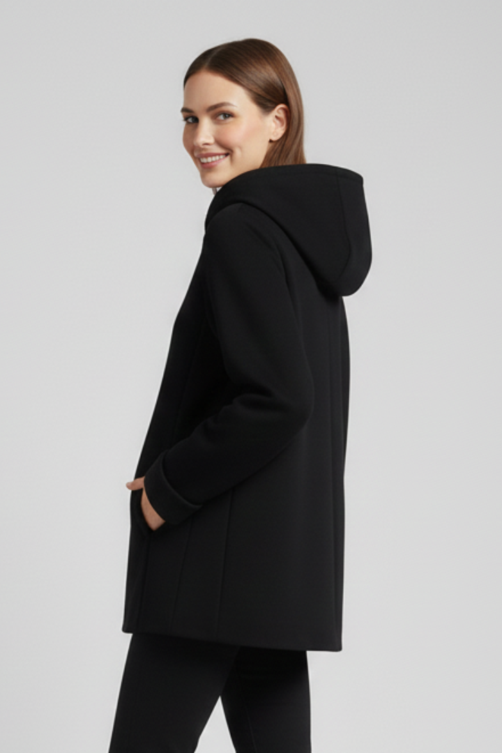 Lena | Chic Hooded Jacket with Zip and Pockets