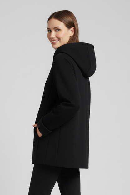 Lena | Chic Hooded Jacket with Zip and Pockets