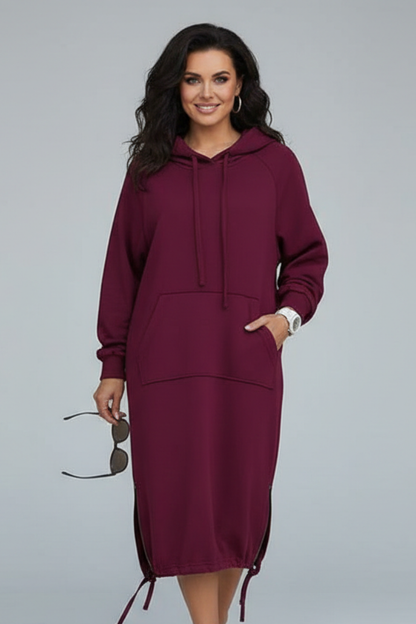Lena | Drawstring Hem Hoodie Dress